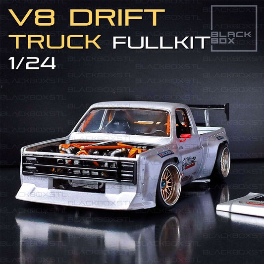 1/24 V8 Drift Truck Model Kit